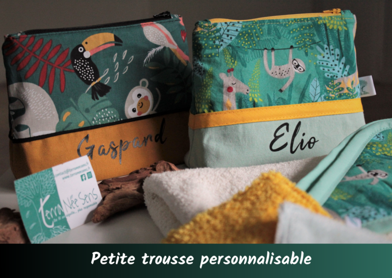 cadeau de naissance creation personnalisée Kit bébé pret à offrir terra née sens